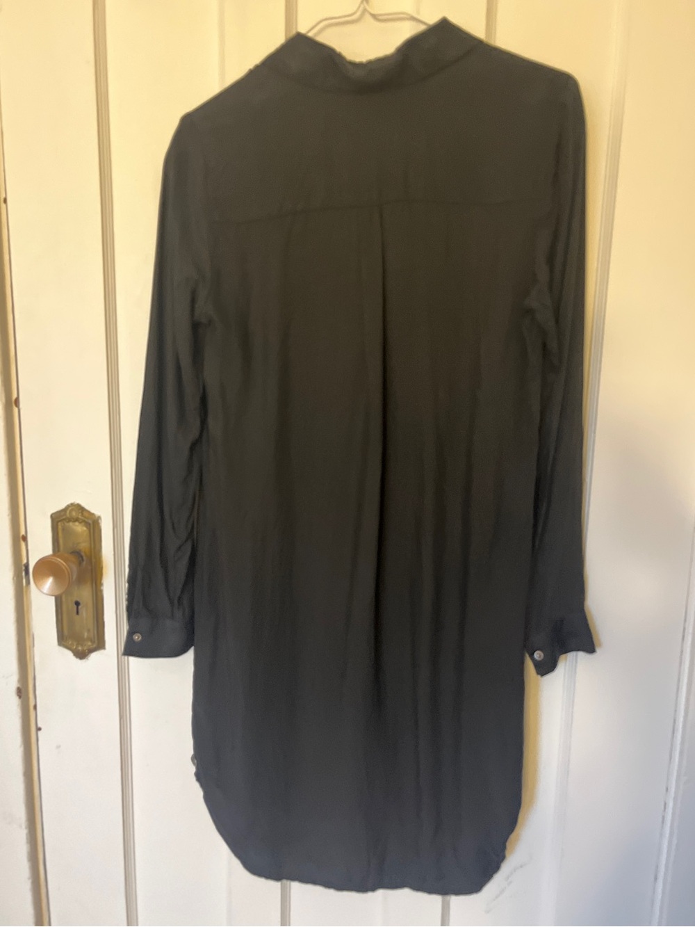 Black Scotch & Soda shirt dress minimalist elevated autumn XS - Picture 7 of 9